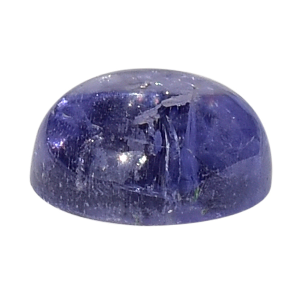 MILKY TANZANITE ROUND CAB (A-SEMI MILKY) 4MM 0.34 Cts.