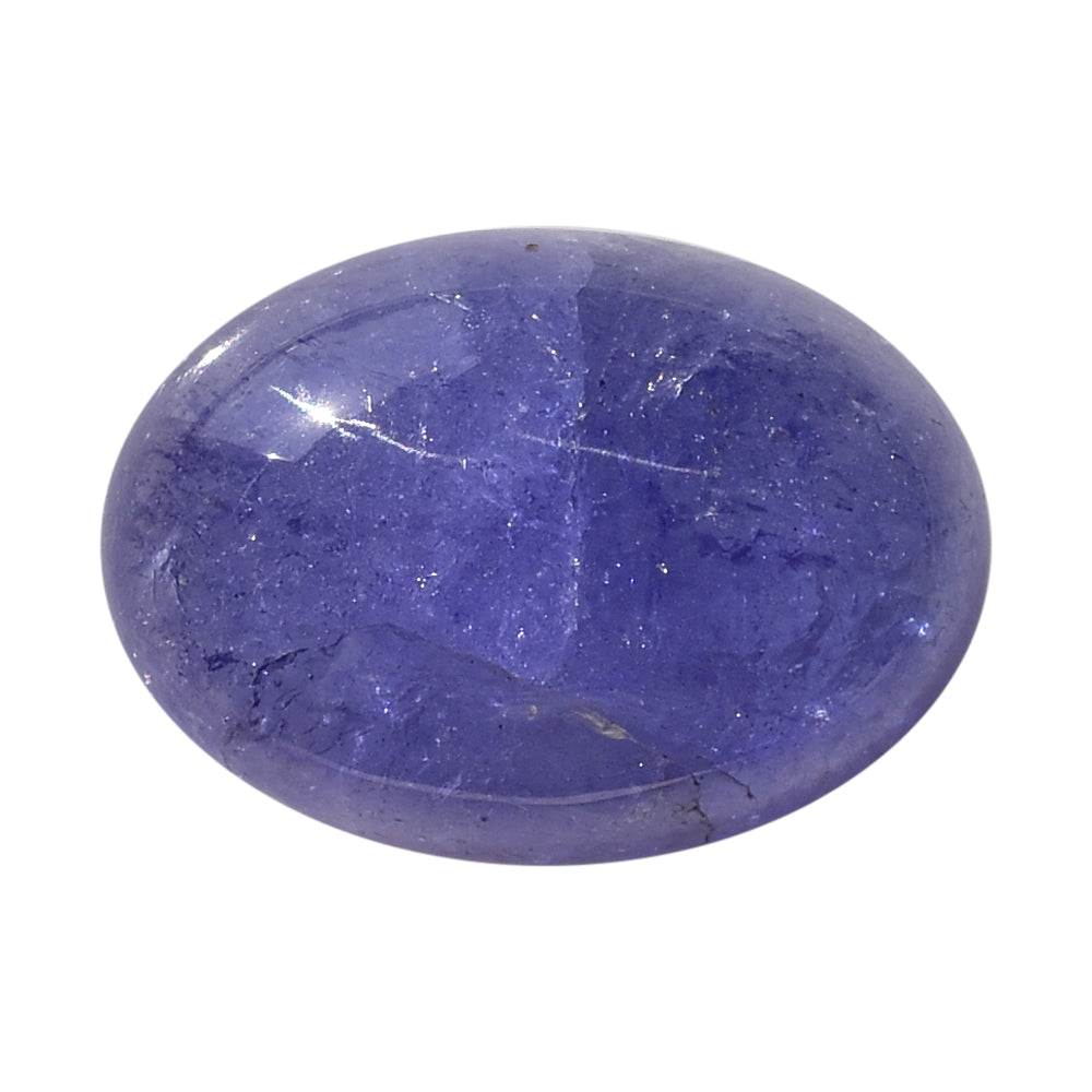 MILKY TANZANITE OVAL CAB (A) 14X10MM 5.83 Cts.