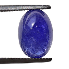 MILKY TANZANITE OVAL CAB (AAA) 14X10MM 8.15 Cts.