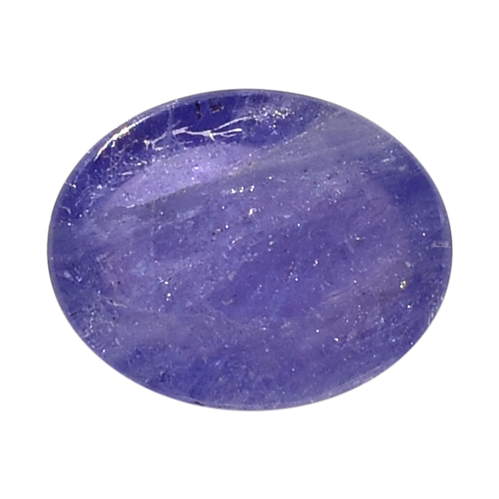 MILKY TANZANITE OVAL CAB (AA) 10X8MM 3.50 Cts.