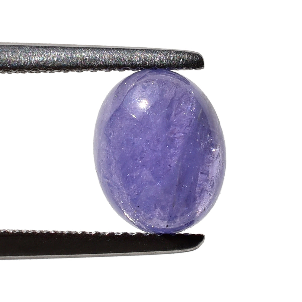 MILKY TANZANITE OVAL CAB (AA) 10X8MM 3.50 Cts.