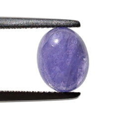 MILKY TANZANITE OVAL CAB (AA) 10X8MM 3.50 Cts.