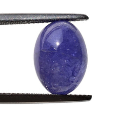 MILKY TANZANITE OVAL CAB (AA) 14X10MM 10.20 Cts.