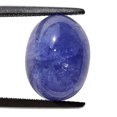 MILKY TANZANITE OVAL CAB (AA) 16X12MM 13.50 Cts.