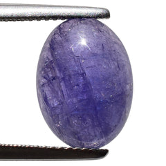 MILKY TANZANITE OVAL CAB (AA) 14X10MM 5.67 Cts.