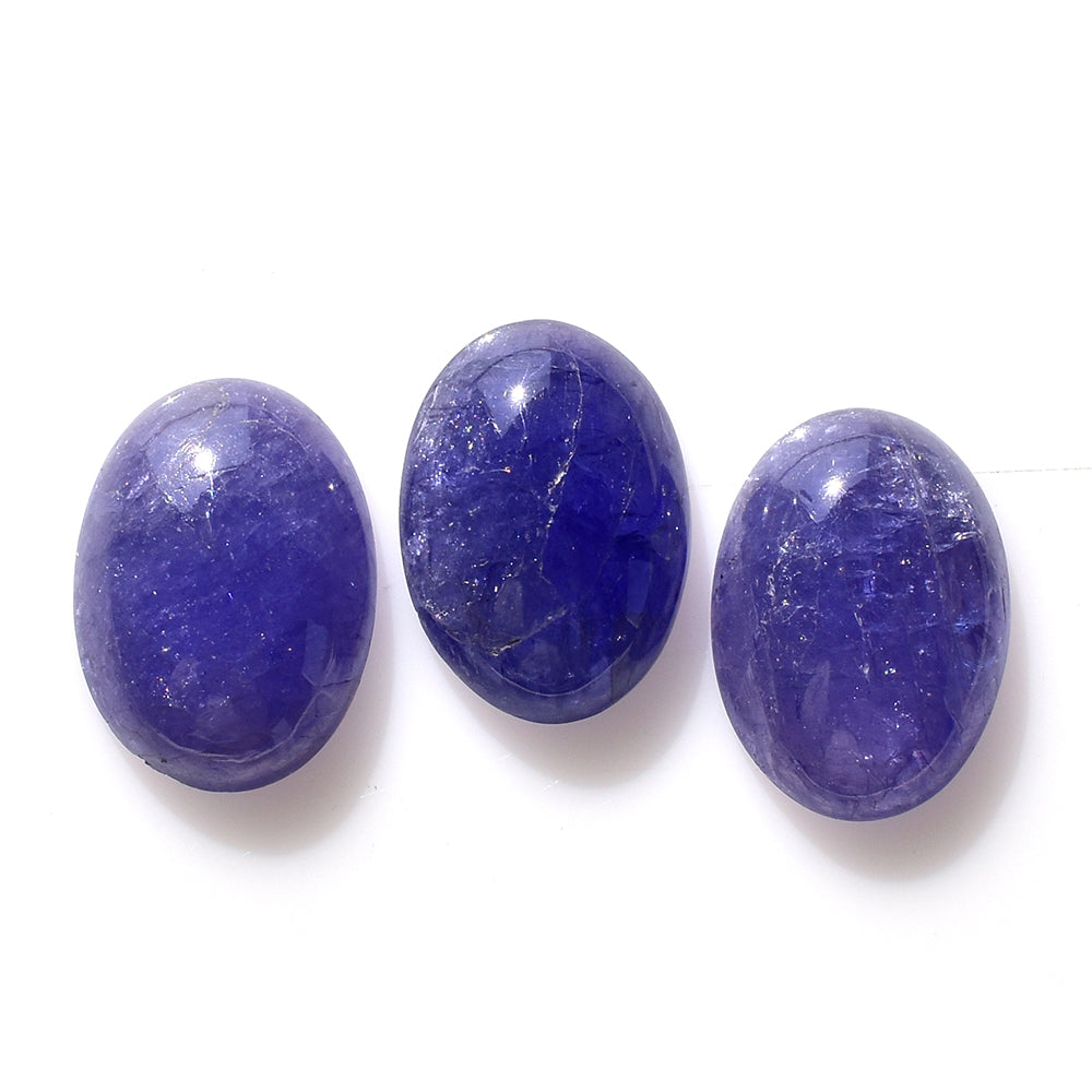 MILKY TANZANITE OVAL CAB (AA) 14X10MM 5.67 Cts.