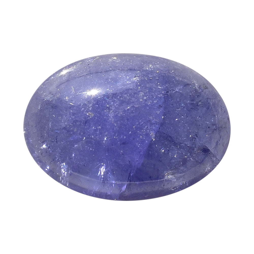 MILKY TANZANITE OVAL CAB (AA-SEMI MILKY) 14X10MM 5.75 Cts.