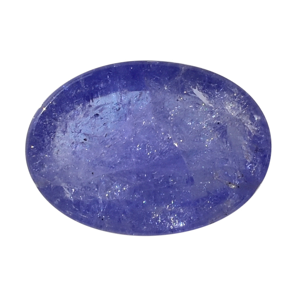 MILKY TANZANITE OVAL CAB (AA-SEMI MILKY) 14X10MM 5.75 Cts.