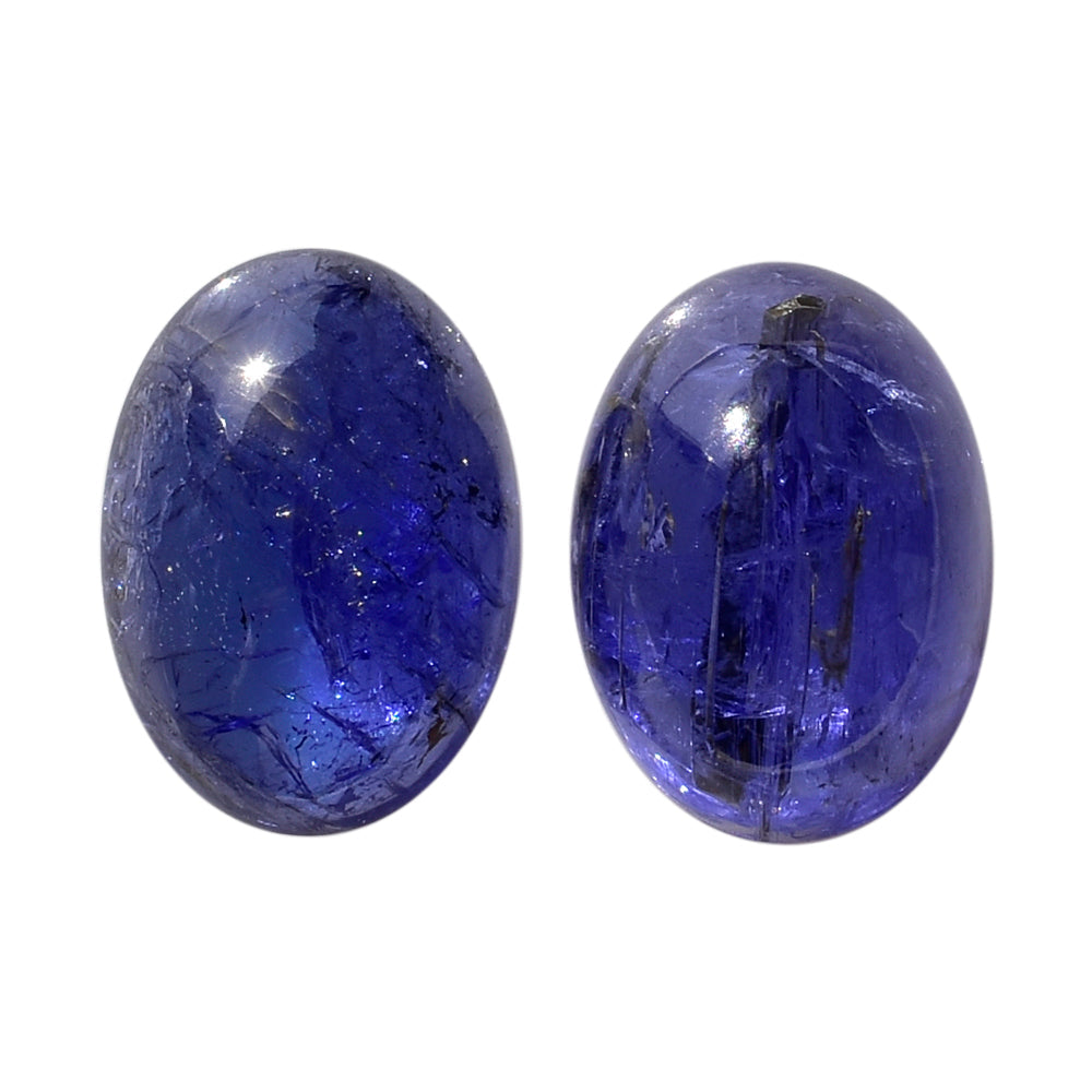 MILKY TANZANITE OVAL CAB (AAA-SEMI MILKY) 14X10MM 6.93 Cts.