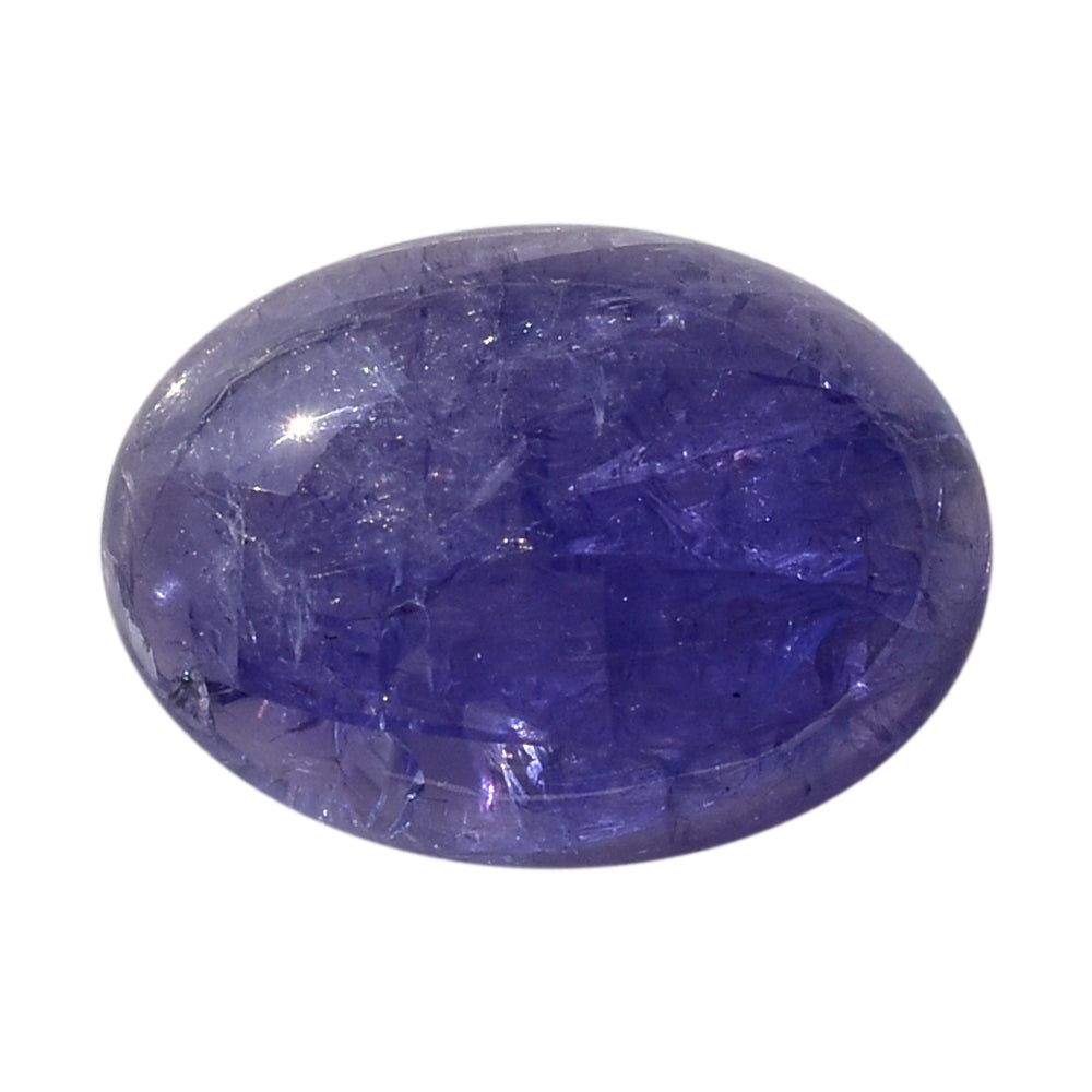 MILKY TANZANITE OVAL CAB (AA-SEMI MILKY) 14X10MM 6.18 Cts.