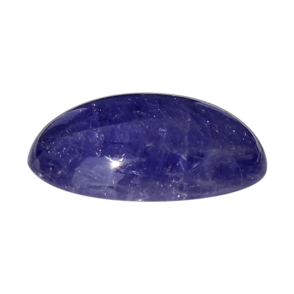 MILKY TANZANITE OVAL CAB (AA-SEMI MILKY) 14X10MM 6.18 Cts.