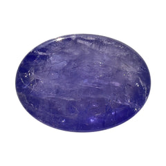 MILKY TANZANITE OVAL CAB (AA-SEMI MILKY) 14X10MM 6.18 Cts.