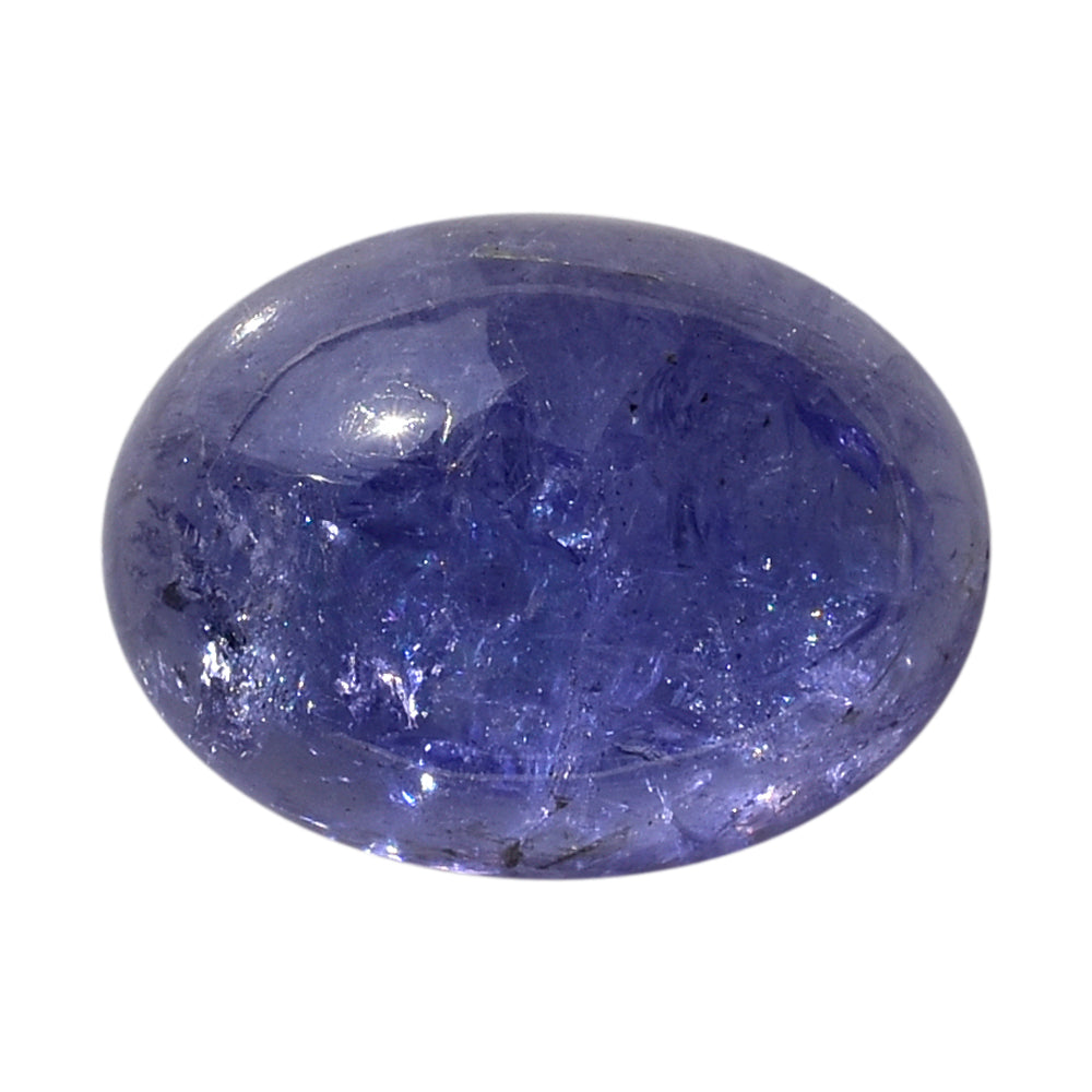 MILKY TANZANITE OVAL CAB (AA-SEMI MILKY) 16X12MM 12.65 Cts.