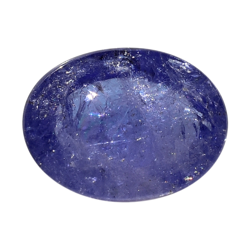 MILKY TANZANITE OVAL CAB (AA-SEMI MILKY) 16X12MM 12.65 Cts.