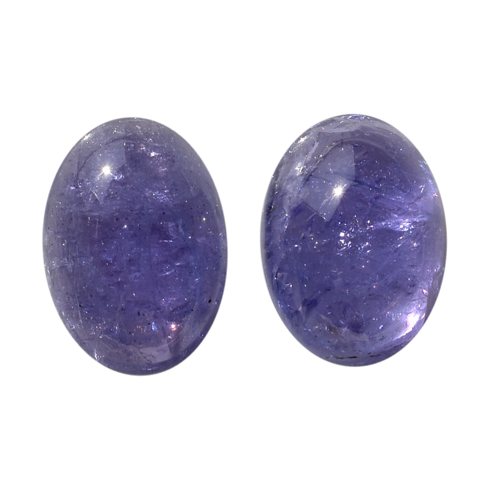 MILKY TANZANITE OVAL CAB (A-SEMI MILKY) 14X10MM 7.20 Cts.