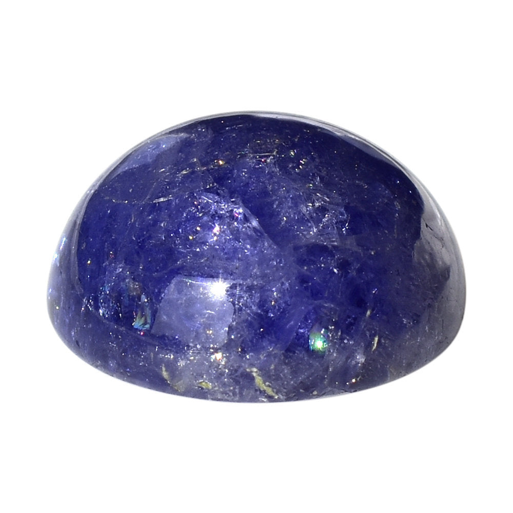 MILKY TANZANITE ROUND CAB (AAA) 13.50MM 11.70 Cts.