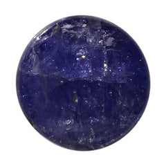 MILKY TANZANITE ROUND CAB (AAA) 13.50MM 11.70 Cts.