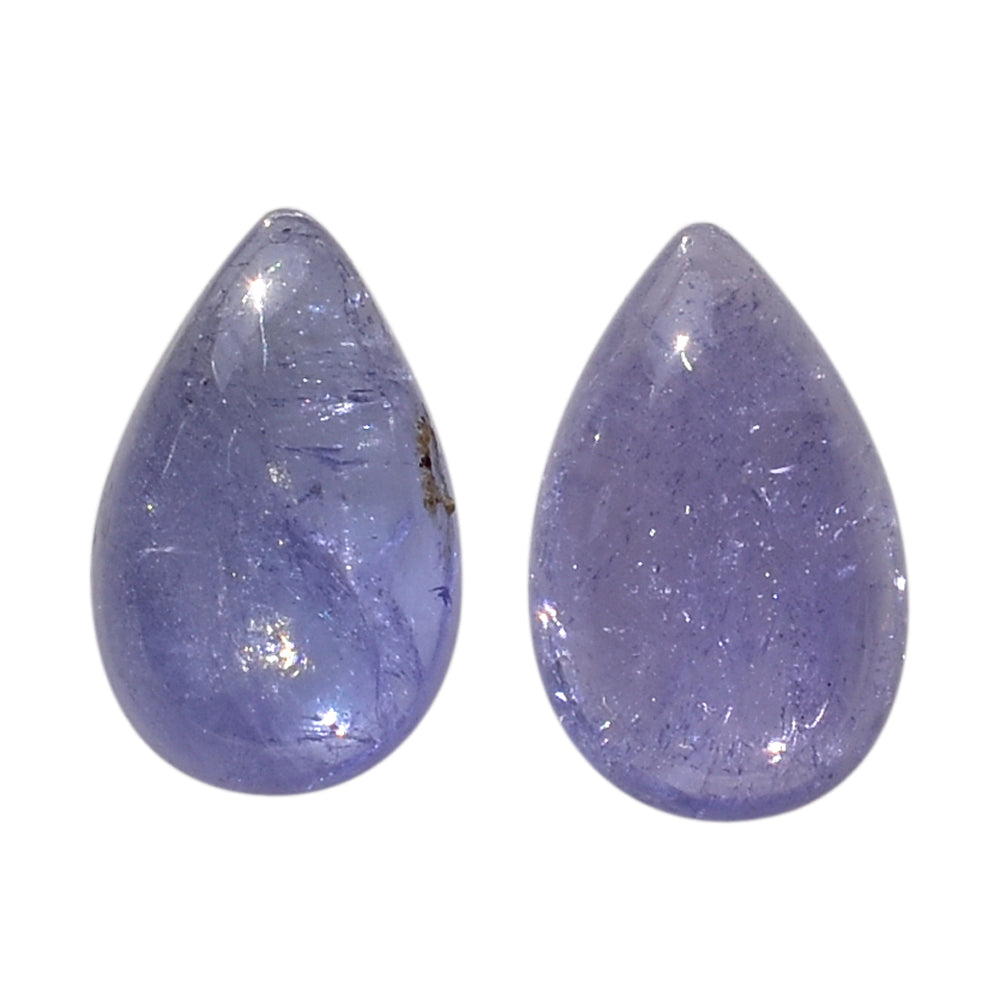 MILKY TANZANITE PEAR CAB (AA-SEMI MILKY) 8X5MM 0.93 Cts.