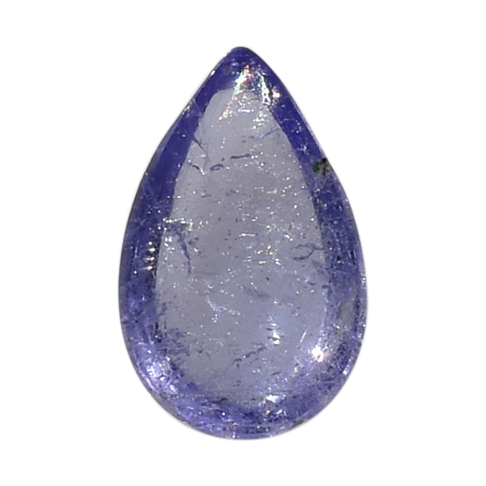 MILKY TANZANITE PEAR CAB (A-SEMI MILKY) 8X5MM 1.00 Cts.