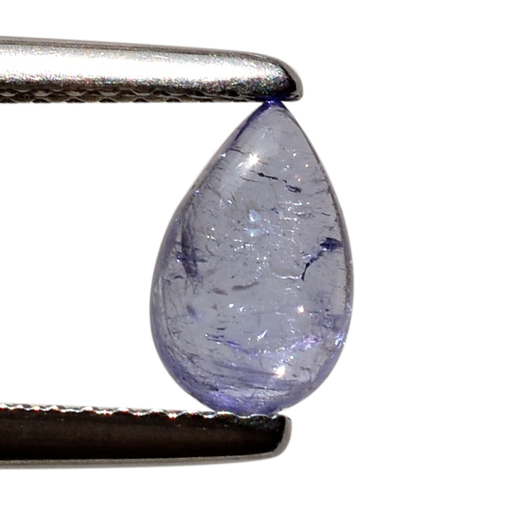 MILKY TANZANITE PEAR CAB (A-SEMI MILKY) 8X5MM 1.00 Cts.