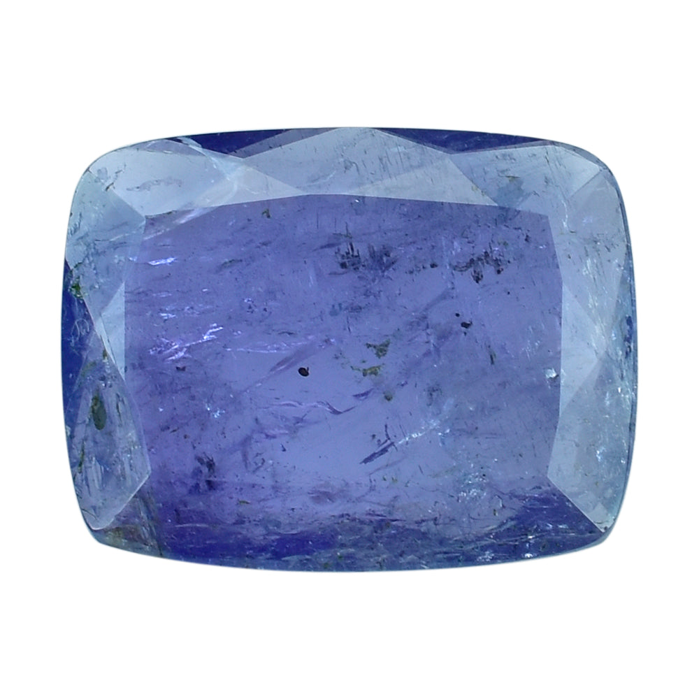 MILKY TANZANITE BOTH SIDE TABLE CUT CUSHION (AA-SEMI MILKY) 18X14MM 10.40 Cts.