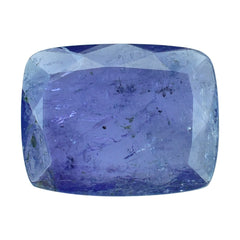 MILKY TANZANITE BOTH SIDE TABLE CUT CUSHION (AA-SEMI MILKY) 18X14MM 10.40 Cts.