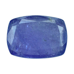 MILKY TANZANITE BOTH SIDE TABLE CUT CUSHION (AA-SEMI MILKY) 14X10MM 5.85 Cts.