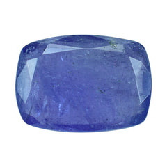MILKY TANZANITE BOTH SIDE TABLE CUT CUSHION (AA-SEMI MILKY) 14X10MM 5.85 Cts.