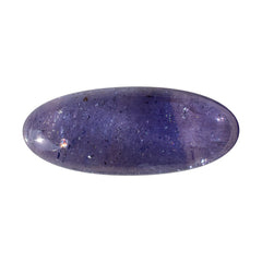 MILKY TANZANITE LONG OVAL CAB (A-SEMI MILKY) 29X12MM 18.30 Cts.