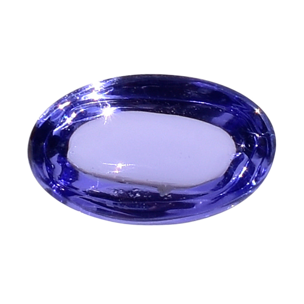 TANZANITE PLAIN OVAL CAB (AAA)  (CLEAN) 5X3MM 0.34 Cts.