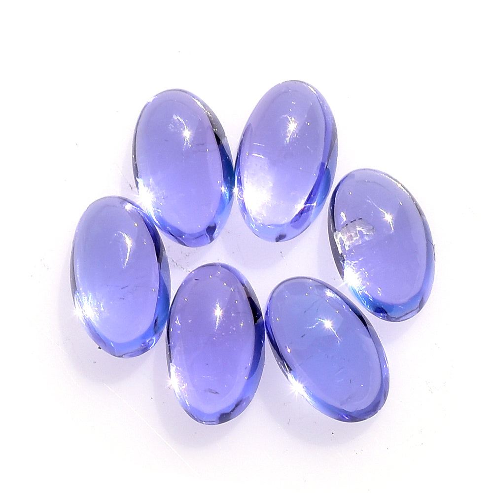 TANZANITE PLAIN OVAL CAB (AAA)  (CLEAN) 5X3MM 0.34 Cts.