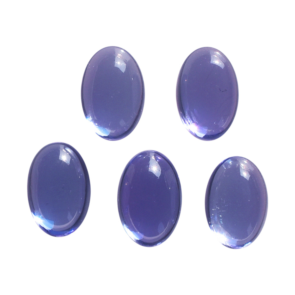 TANZANITE PLAIN OVAL CAB (AAA) (CLEAN) (TH. 2.00-2.40MM) 6X4MM 0.66 Cts.