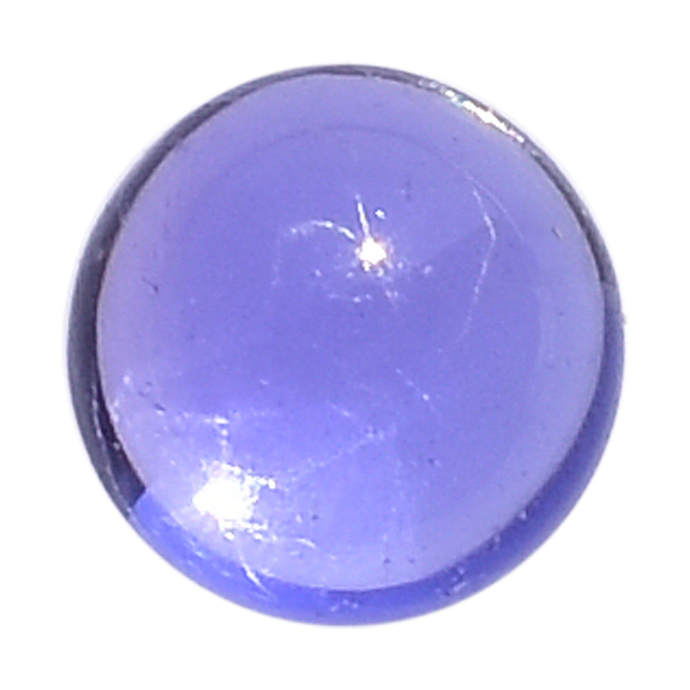 TANZANITE PLAIN ROUND CAB (AAA)  (CLEAN) 3MM 0.17 Cts.