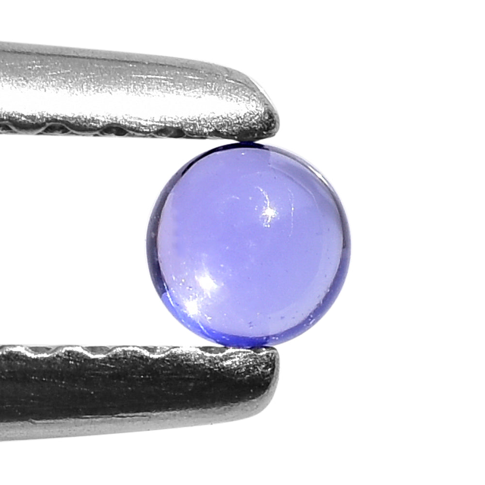 TANZANITE PLAIN ROUND CAB (AAA)  (CLEAN) 3MM 0.17 Cts.