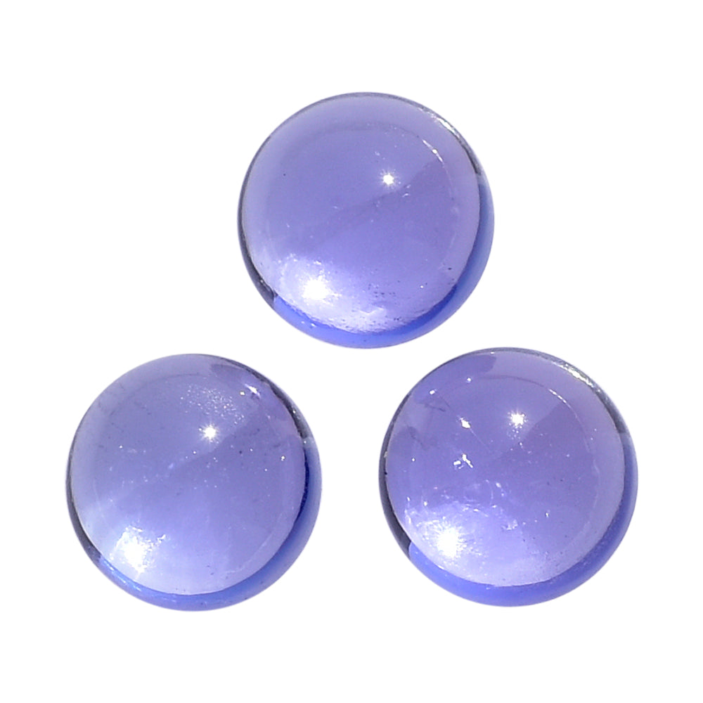 TANZANITE PLAIN ROUND CAB (AAA)  (CLEAN) 5MM 0.69 Cts.