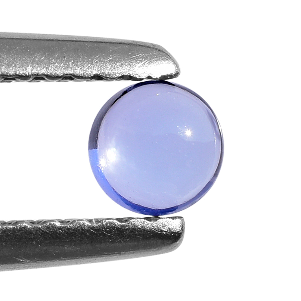 TANZANITE PLAIN ROUND CAB (AAA)  (CLEAN) 4MM 0.28 Cts.
