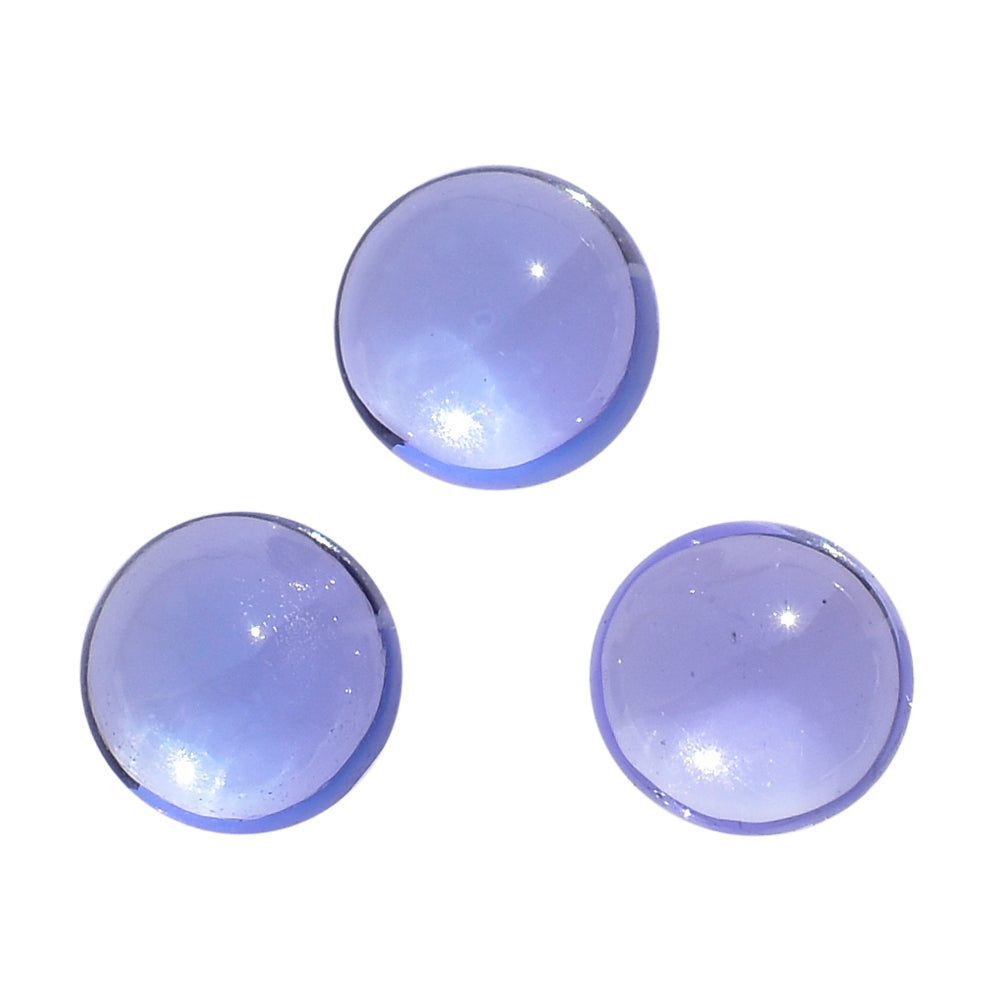 TANZANITE PLAIN ROUND CAB (AAA)  (CLEAN) 4MM 0.28 Cts.