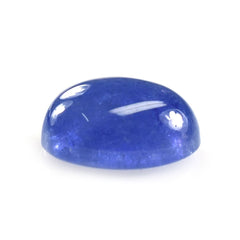 MILKY TANZANITE PLAIN OVAL CAB (SEMI-MILKY/AAA) 10X8MM 3.30 Cts.