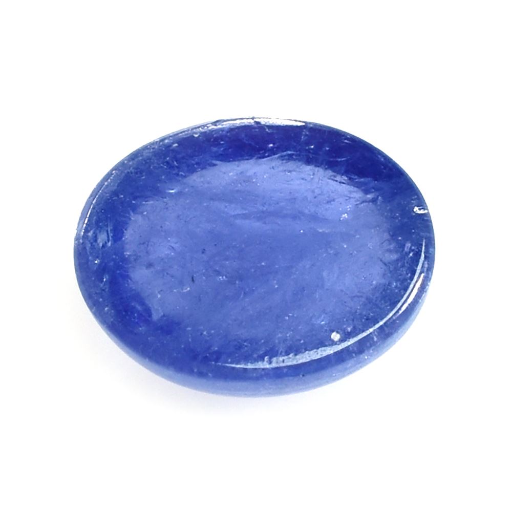 MILKY TANZANITE PLAIN OVAL CAB (SEMI-MILKY/AAA) 10X8MM 3.30 Cts.