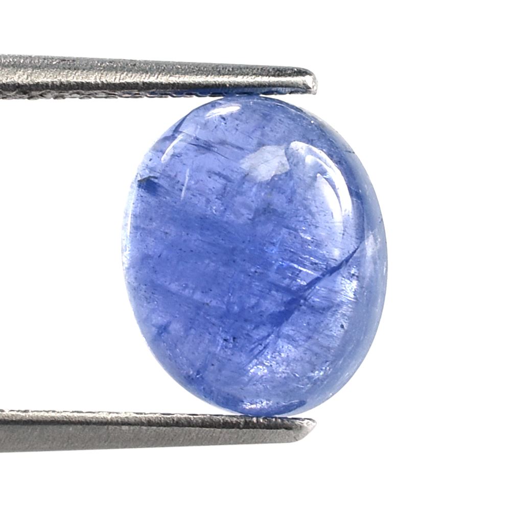 MILKY TANZANITE PLAIN OVAL CAB (SEMI MILKY) 10X8MM 3.31 cts
