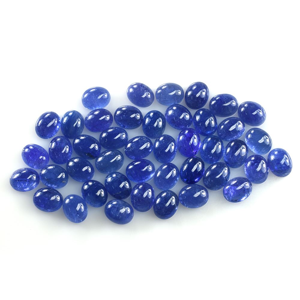 MILKY TANZANITE PLAIN OVAL CAB (SEMI MILKY) 10X8MM 3.31 cts