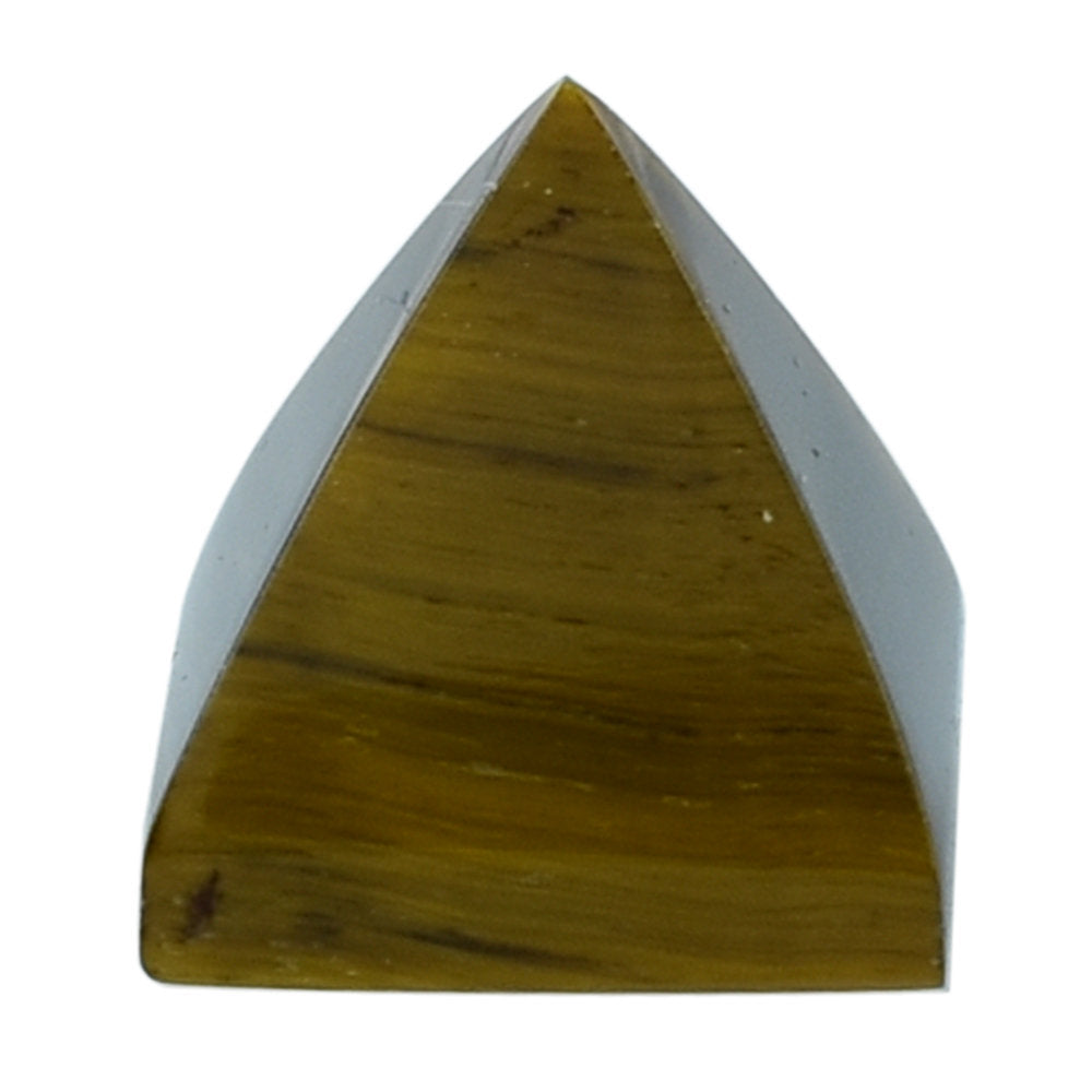 YELLOW TIGER'S EYE QUARTZ PYRAMID SQUARE CAB 7MM 2.27 Cts.