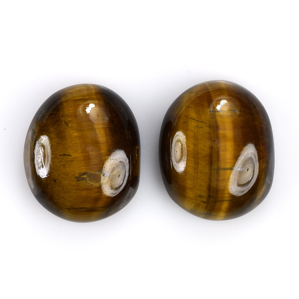 TIGER'S EYE QUARTZ UNEVEN CAB FOR RING LARGE 26X21MM 43.08 Cts.