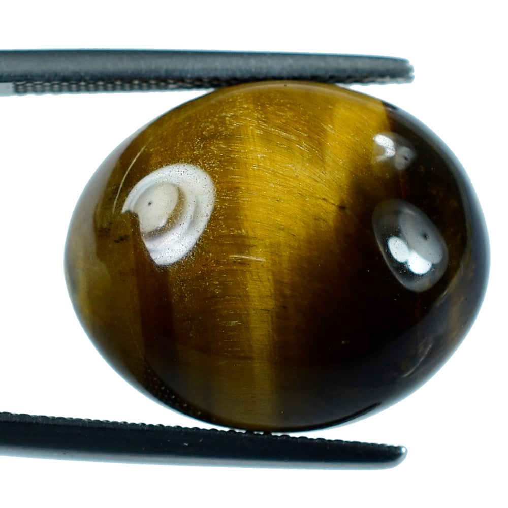 TIGER'S EYE QUARTZ OVAL CAB 20.50X17MM 24.00 Cts.