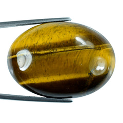 TIGER'S EYE QUARTZ OVAL CAB 38X27MM 92.80 Cts.