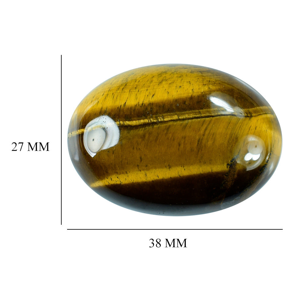 TIGER'S EYE QUARTZ OVAL CAB 38X27MM 92.80 Cts.