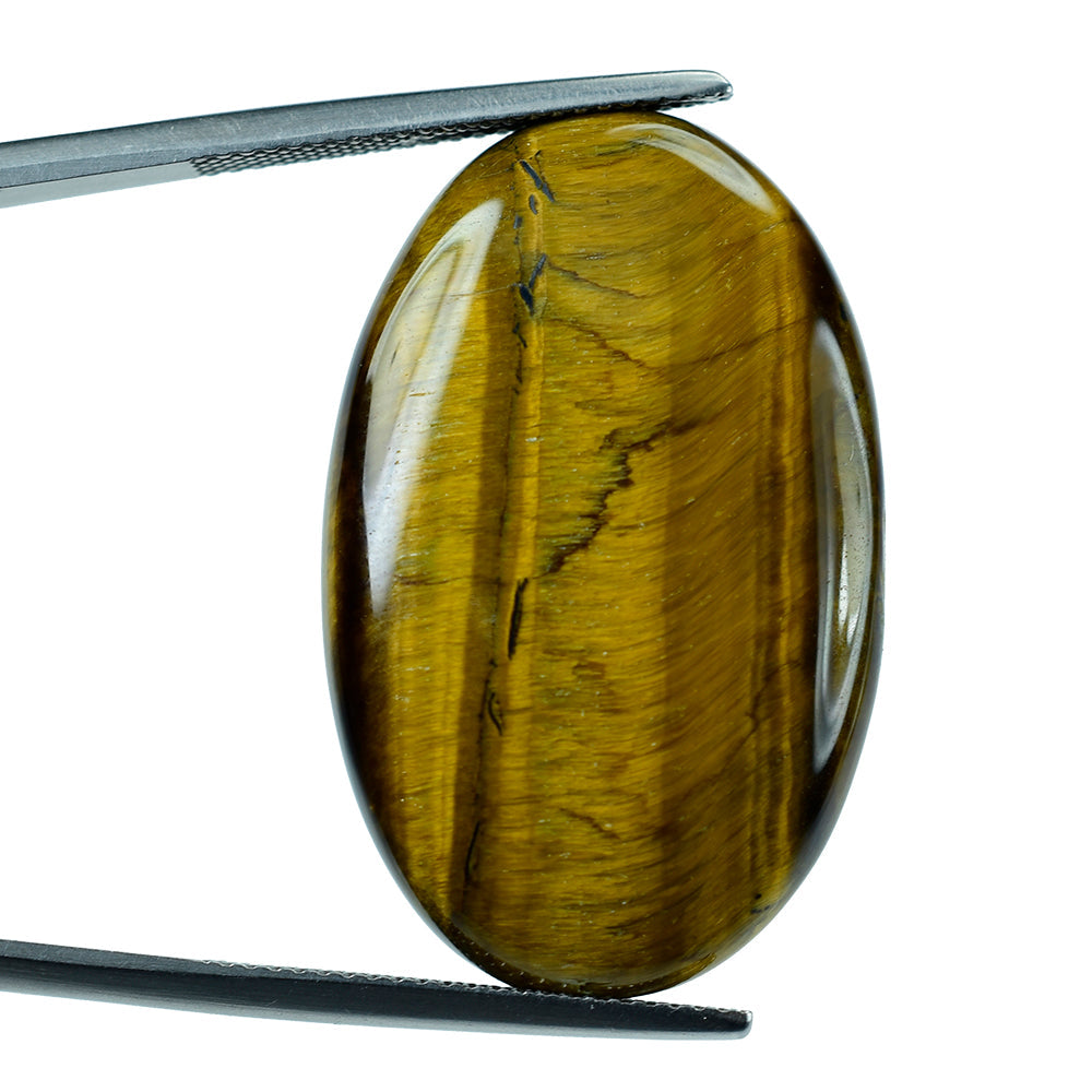 TIGER'S EYE QUARTZ OVAL CAB 32X20MM 31.25 Cts.