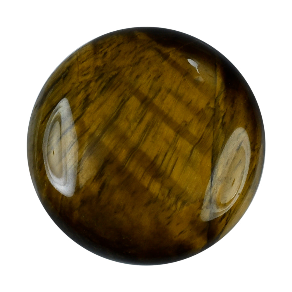 TIGER'S EYE QUARTZ ROUND CAB 25MM 31.50 Cts.