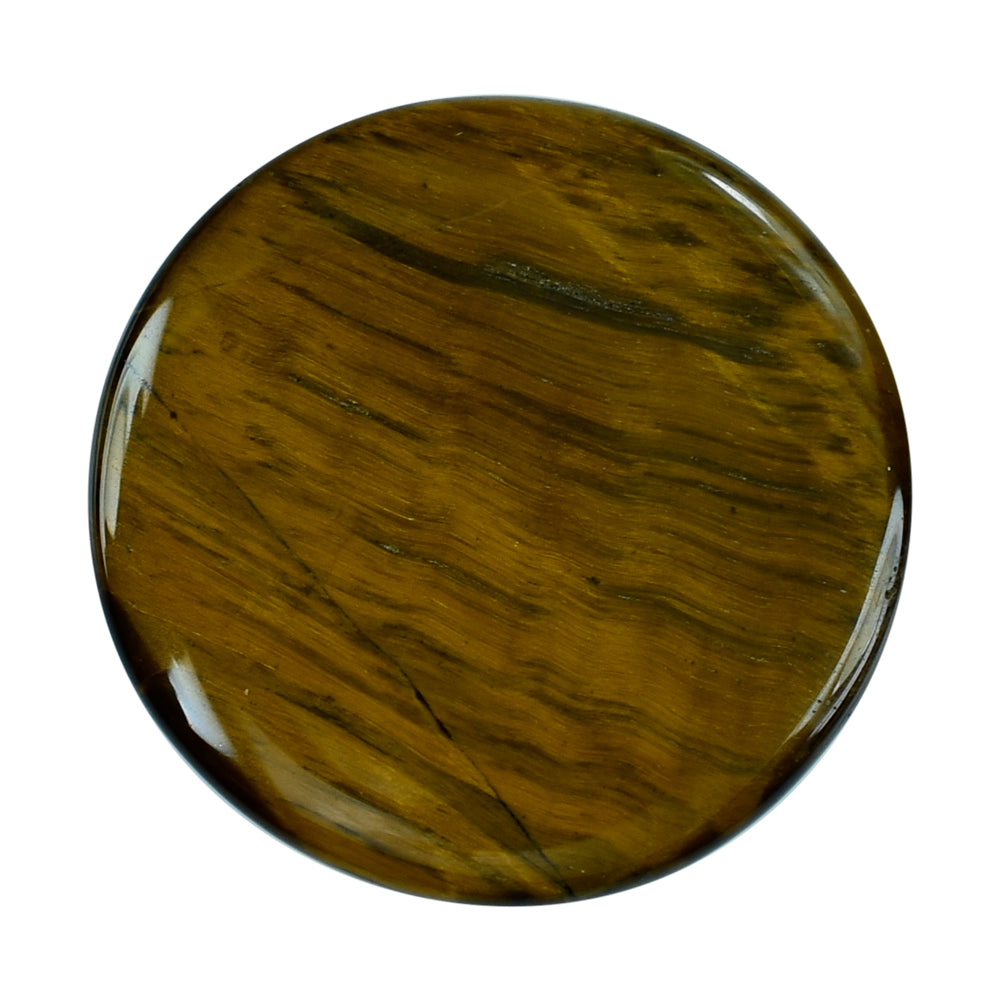 TIGER'S EYE QUARTZ ROUND CAB 25MM 31.50 Cts.