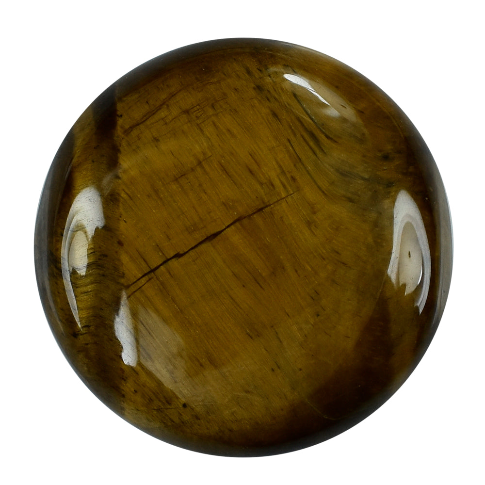 TIGER'S EYE QUARTZ ROUND CAB 30MM 54.95 Cts.